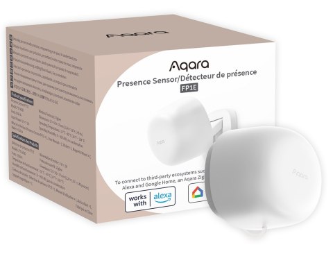 Aqara Presence Sensor FP1E | Czujnik obecności | Zigbee 3.0, Matter, zasięg 6m, 120 stopni Aqara Presence Sensor FP1E | Czujnik obecności | Zigbee 3.0, Matter, zasięg 6m, 120 stopni