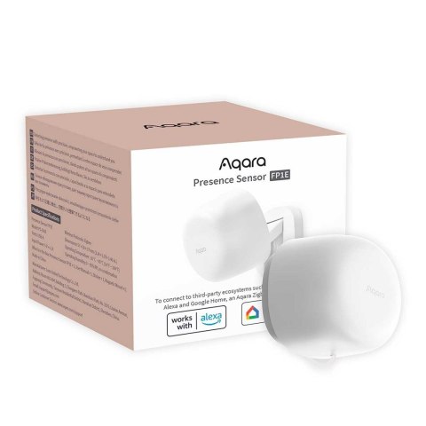 Aqara Presence Sensor FP1E | Czujnik obecności | Zigbee 3.0, Matter, zasięg 6m, 120 stopni Aqara Presence Sensor FP1E | Czujnik obecności | Zigbee 3.0, Matter, zasięg 6m, 120 stopni