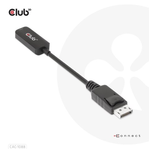 CLUB3D CAC-1088 adapter kablowy 0,21 m DisplayPort HDMI Czarny CLUB3D CAC-1088 adapter kablowy 0,21 m DisplayPort HDMI Czarny