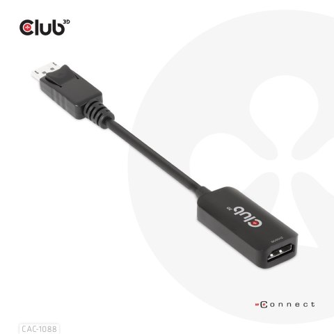 CLUB3D CAC-1088 adapter kablowy 0,21 m DisplayPort HDMI Czarny CLUB3D CAC-1088 adapter kablowy 0,21 m DisplayPort HDMI Czarny