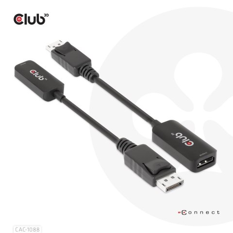 CLUB3D CAC-1088 adapter kablowy 0,21 m DisplayPort HDMI Czarny CLUB3D CAC-1088 adapter kablowy 0,21 m DisplayPort HDMI Czarny