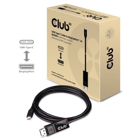 CLUB3D cac-1557 USB C Displayport 1.4 Czarny CLUB3D cac-1557 USB C Displayport 1.4 Czarny