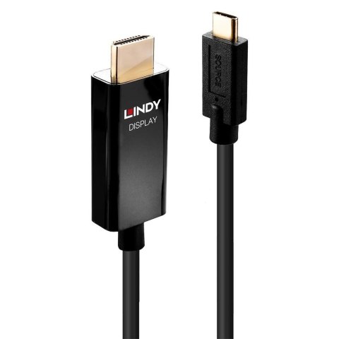 Adapter LINDY USB-C - HDMI 4K60 1m Czarny Adapter LINDY USB-C - HDMI 4K60 1m Czarny