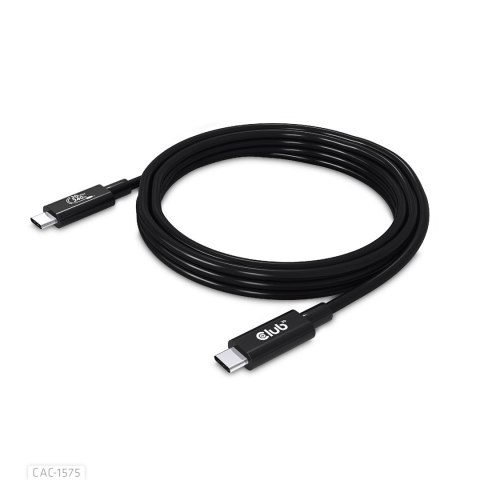 CLUB3D CAC-1575 kabel USB USB4 Gen 2x2 2 m USB C Czarny CLUB3D CAC-1575 kabel USB USB4 Gen 2x2 2 m USB C Czarny