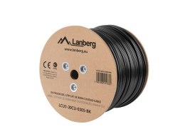 Lanberg LCU5-30CU-0305-BK kabel sieciowy Czarny 305 m Cat5e U/UTP (UTP)