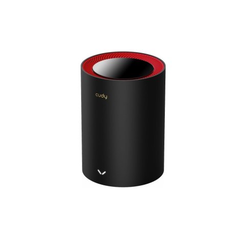 Cudy M3000 Dual-band (2.4 GHz/5 GHz) Wi-Fi 6 (802.11ax) Czarny, Czerwony 1 Wewnętrzny