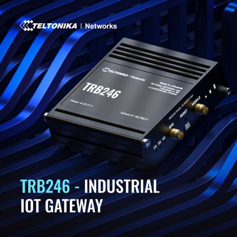 Gateway Teltonika TRB246 - 100Mb LAN, RS-232, RS-485, PPP Gateway Teltonika TRB246 - 100Mb LAN, RS-232, RS-485, PPP