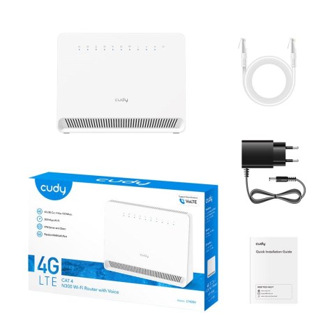 Router CUDY LT400V Wi-Fi 4G N300 z głosem Router CUDY LT400V Wi-Fi 4G N300 z głosem
