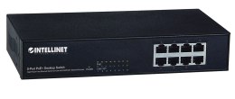 Intellinet 560764 łącza sieciowe Fast Ethernet (10/100) Obsługa PoE Czarny
