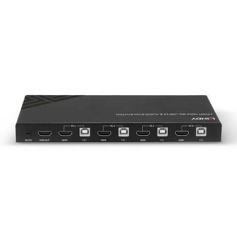 Lindy 32810 przełącznik KVM Czarny Lindy 32810 przełącznik KVM Czarny