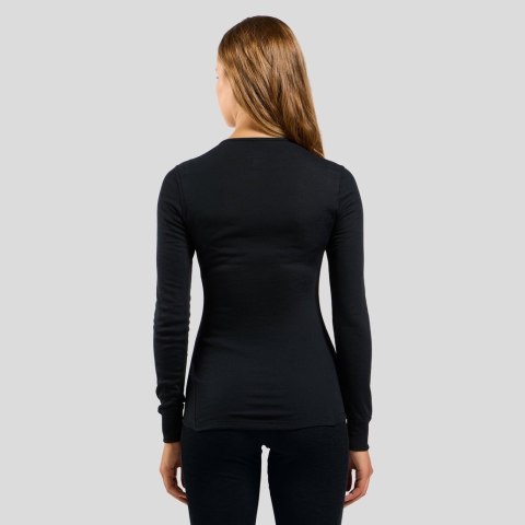 Termoaktywna bluza damska Odlo Active Warm Eco Crew Neck LS - black Termoaktywna bluza damska Odlo Active Warm Eco Crew Neck LS - black