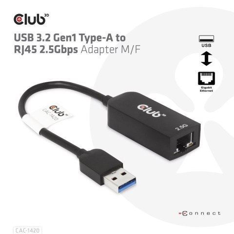CLUB3D CAC-1420 karta sieciowa Ethernet 2500 Mbit/s CLUB3D CAC-1420 karta sieciowa Ethernet 2500 Mbit/s