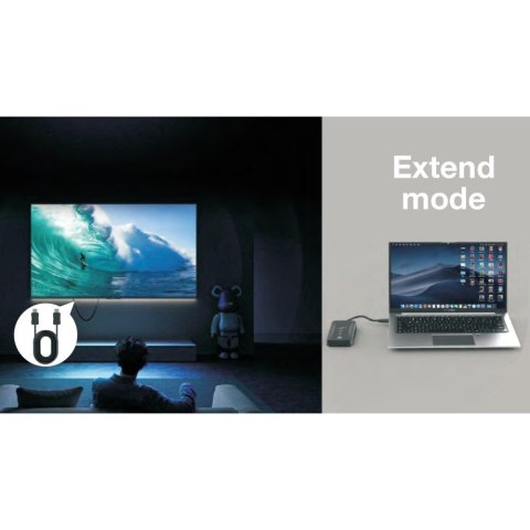 Bezprzewodowy transmiter obrazu USB-C do HDMI Bezprzewodowy transmiter obrazu USB-C do HDMI