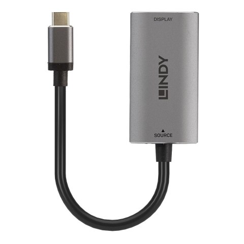 Lindy 43327 adapter kablowy 0,11 m USB Type-C HDMI Czarny, Szary Lindy 43327 adapter kablowy 0,11 m USB Type-C HDMI Czarny, Szary
