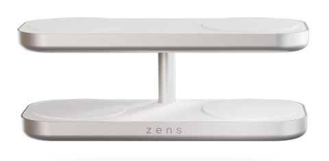 Bezprzewodowa ładowarka Zens Aluminium Series Quattro Pro 4 z zasilaczem 65 W 4x 15W Qi2 biały ZEQC01W/00 Bezprzewodowa ładowarka Zens Aluminium Series Quattro Pro 4 z zasilaczem 65 W 4x 15W Qi2 biały ZEQC01W/00