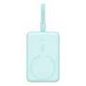 Powerbank Baseus Magnetic Mini Wireless 10000mAh 20W+kabel USB C-USB C (peppermint blue)