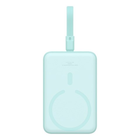 Powerbank Baseus Magnetic Mini Wireless 10000mAh 20W+kabel USB C-USB C (peppermint blue) Powerbank Baseus Magnetic Mini Wireless 10000mAh 20W+kabel USB C-USB C (peppermint blue)