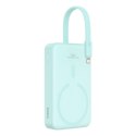 Powerbank Baseus Magnetic Mini Wireless 10000mAh 20W+kabel USB C-USB C (peppermint blue)
