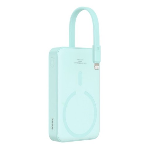 Powerbank Baseus Magnetic Mini Wireless 10000mAh 20W+kabel USB C-USB C (peppermint blue) Powerbank Baseus Magnetic Mini Wireless 10000mAh 20W+kabel USB C-USB C (peppermint blue)