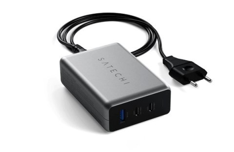 Ładowarka sieciowa Satechi USB-C PD GaN Charger 100W, 2x USB-C, 1x USB-A (space gray) Ładowarka sieciowa Satechi USB-C PD GaN Charger 100W, 2x USB-C, 1x USB-A (space gray)