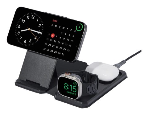 UAG 3in1 Travel Charger - bezprzewodowa ładowarka podróżna do trzech urządzeń 15W, kompatybilna z MagSafe, kabel, wtyczki i orga UAG 3in1 Travel Charger - bezprzewodowa ładowarka podróżna do trzech urządzeń 15W, kompatybilna z MagSafe, kabel, wtyczki i orga