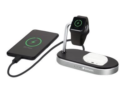 Verbatim WCS-02 Uniwersalne Czarny USB Bezprzewodowe ładowanie Szybkie ładowanie Wewnętrzna Verbatim WCS-02 Uniwersalne Czarny USB Bezprzewodowe ładowanie Szybkie ładowanie Wewnętrzna