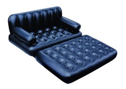 Bestway 75054 Sofa wielofunkcyjna, Materac dwuosobowy 1.88m x 1.52m x 62cm czarna