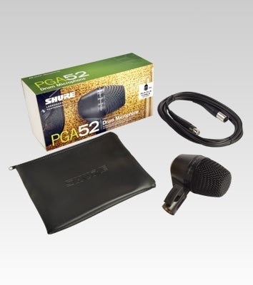 Shure PGA52-XLR mikrofon Czarny Mikrofon studyjny Shure PGA52-XLR mikrofon Czarny Mikrofon studyjny