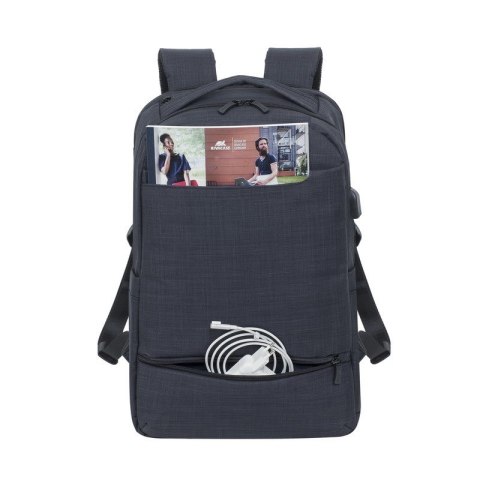 RIVACASE PLECAK NA LAPTOP 17,3" BISCAYNE, CZARNY RIVACASE PLECAK NA LAPTOP 17,3" BISCAYNE, CZARNY