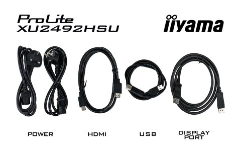 Iiyama ProLite monitor komputerowy 60,5 cm (23.8") 1920 x 1080 px Full HD LED Czarny Iiyama ProLite monitor komputerowy 60,5 cm (23.8") 1920 x 1080 px Full HD LED Czarny