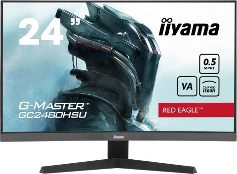 Iiyama G-MASTER GC2480HSU-B1 monitor komputerowy 61 cm (24") 1920 x 1080 px Full HD LED Czarny Iiyama G-MASTER GC2480HSU-B1 monitor komputerowy 61 cm (24") 1920 x 1080 px Full HD LED Czarny