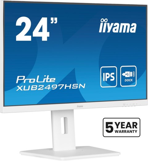 Płaski ekran iiyama 24 XUB2497HSN-W2 HDMI DP USB USB-C - 60,5 cm