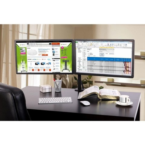 Techly ICA-LCD 382-D uchwyt / stojak do monitorów 68,6 cm (27") Czarny Biurko Techly ICA-LCD 382-D uchwyt / stojak do monitorów 68,6 cm (27") Czarny Biurko