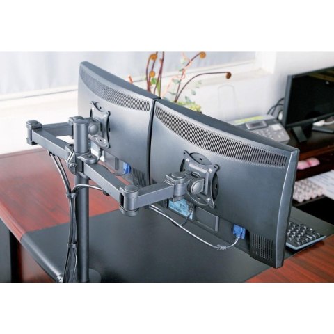 Techly ICA-LCD 382-D uchwyt / stojak do monitorów 68,6 cm (27") Czarny Biurko Techly ICA-LCD 382-D uchwyt / stojak do monitorów 68,6 cm (27") Czarny Biurko