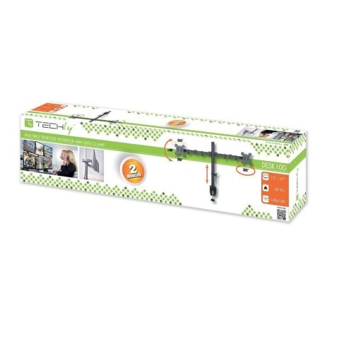 Techly ICA-LCD 382-D uchwyt / stojak do monitorów 68,6 cm (27") Czarny Biurko Techly ICA-LCD 382-D uchwyt / stojak do monitorów 68,6 cm (27") Czarny Biurko