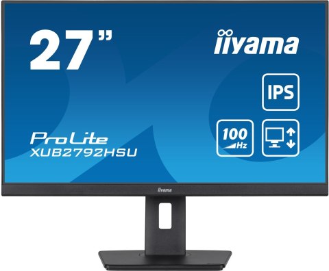 Monitor iiyama XUB2792HSU-B6 27IN FHD IPS BUSI/1920X1080 100HZ 0.4MS 250CD Monitor iiyama XUB2792HSU-B6 27IN FHD IPS BUSI/1920X1080 100HZ 0.4MS 250CD