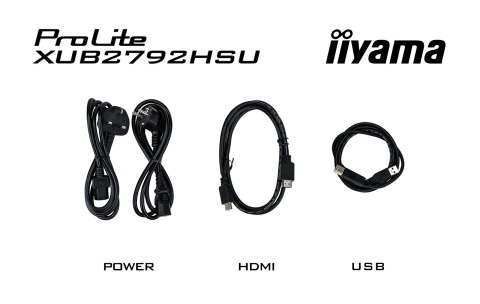 Iiyama ProLite XUB2792HSU-W6 LED display 68,6 cm (27") 1920 x 1080 px Full HD Biały Iiyama ProLite XUB2792HSU-W6 LED display 68,6 cm (27") 1920 x 1080 px Full HD Biały