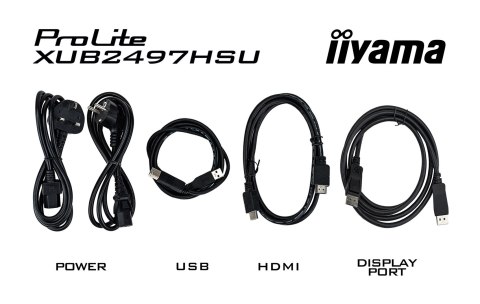 Iiyama TFT XUB2497HSU IPS 24'' HDMI/DP/2xUSB/hoev/weiß - Płaski ekran - 60.5 cm Iiyama TFT XUB2497HSU IPS 24'' HDMI/DP/2xUSB/hoev/weiß - Płaski ekran - 60.5 cm