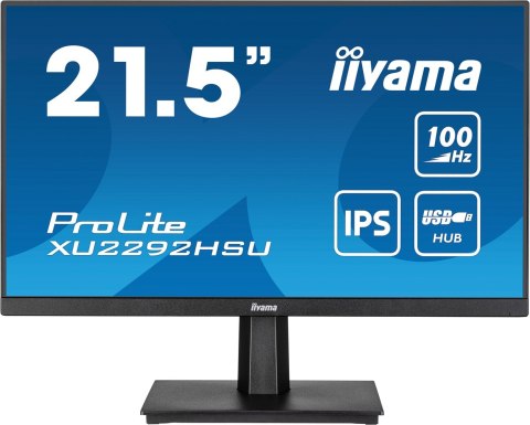 Monitor IIYAMA XU2292HSU-B6 21.5 cali ETE IPS Full HD 100Hz 250cd/m2 0.4ms HDMI DP USB-HUB 4x3.2 Głośniki Monitor IIYAMA XU2292HSU-B6 21.5 cali ETE IPS Full HD 100Hz 250cd/m2 0.4ms HDMI DP USB-HUB 4x3.2 Głośniki