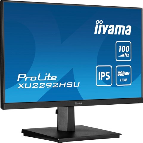 Monitor IIYAMA XU2292HSU-B6 21.5 cali ETE IPS Full HD 100Hz 250cd/m2 0.4ms HDMI DP USB-HUB 4x3.2 Głośniki Monitor IIYAMA XU2292HSU-B6 21.5 cali ETE IPS Full HD 100Hz 250cd/m2 0.4ms HDMI DP USB-HUB 4x3.2 Głośniki