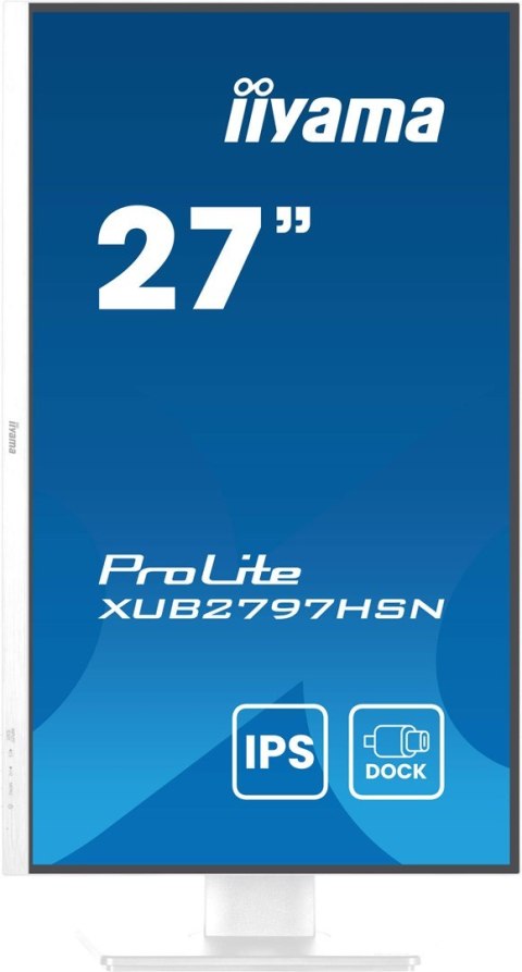 Monitor IIYAMA 68,5 cm (27") XUB2797HSN-W2 16:9 HDMI+DP+USB-C Monitor IIYAMA 68,5 cm (27") XUB2797HSN-W2 16:9 HDMI+DP+USB-C