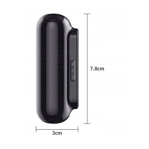 Dyktafon GoSpy VOS Q77 2w1 z detekcją głosu 8GB 20 dni Czarny Dyktafon GoSpy VOS Q77 2w1 z detekcją głosu 8GB 20 dni Czarny
