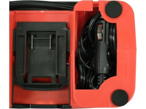 Kompresor YT 18V o ciśnieniu 11 BAR z przepływem 21 l/min, w zestawie 1 bateria 3,0Ah Kompresor YT 18V o ciśnieniu 11 BAR z przepływem 21 l/min, w zestawie 1 bateria 3,0Ah