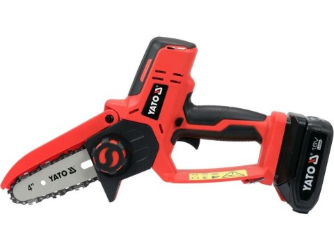 Piła łańcuchowa akumalatorowa Yato YT-828135 4'' 18V + AKUM. 2AH + ŁADOWARKA Piła łańcuchowa akumalatorowa Yato YT-828135 4'' 18V + AKUM. 2AH + ŁADOWARKA