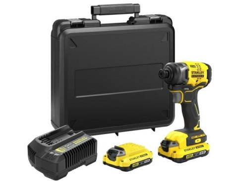 Stanley SFMCF810D2K-QW wkrętak zasilany/zakrętark udarowy 2800 RPM Czarny, Żółty Stanley SFMCF810D2K-QW wkrętak zasilany/zakrętark udarowy 2800 RPM Czarny, Żółty