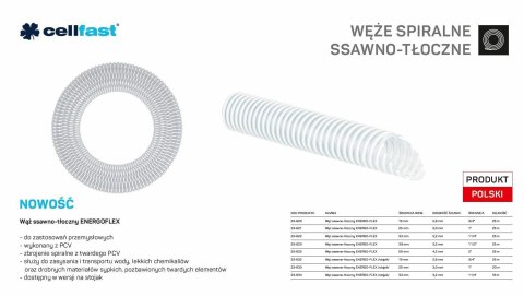 C.WĄŻ SSAWNO-TŁOCZNY DO POMP 32mm x 25mb BEZBARWNY ENERGO-FLEX C.WĄŻ SSAWNO-TŁOCZNY DO POMP 32mm x 25mb BEZBARWNY ENERGO-FLEX