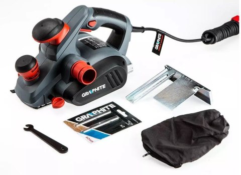 Strug Elektryczny 850W Graphite głębokość strugania 3mm, szerokość strugania 82 mm Strug Elektryczny 850W Graphite głębokość strugania 3mm, szerokość strugania 82 mm