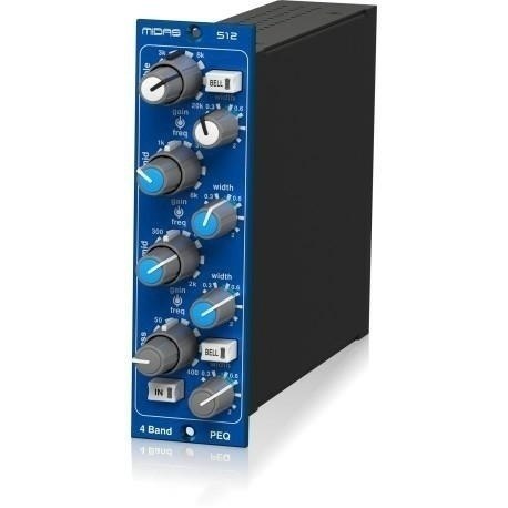 Midas PARAMETRIC EQUALISER 512 V2 Moduł korektora parametrycznego w formacie 500 Midas PARAMETRIC EQUALISER 512 V2 Moduł korektora parametrycznego w formacie 500