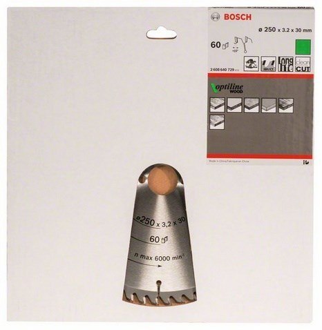 Bosch 2 608 640 729 ostrze do piły tarczowej 25 cm 1 szt. Bosch 2 608 640 729 ostrze do piły tarczowej 25 cm 1 szt.