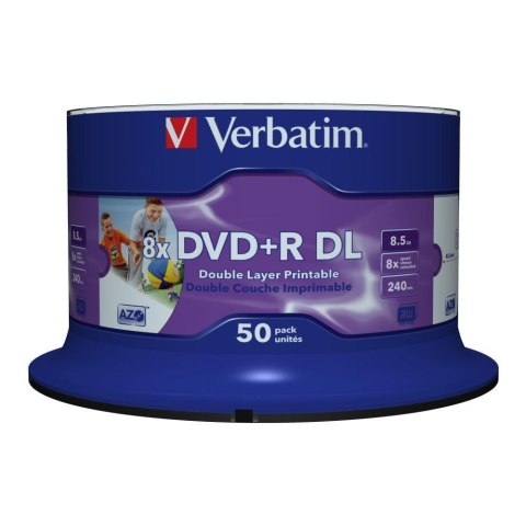 Verbatim 43703 płyta DVD 8,5 GB DVD-R DL 50 szt. Verbatim 43703 płyta DVD 8,5 GB DVD-R DL 50 szt.